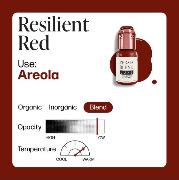RESILIENT RED - Perma Blend Luxe - 15ml - Pigmento PMU REACH