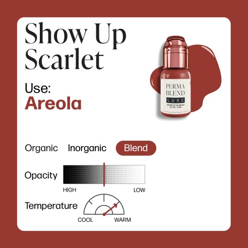 SHOW UP SCARLET - Perma Blend Luxe - 15ml - Pigmento PMU REACH