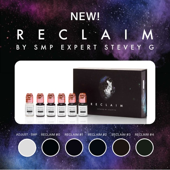 Stevey G. RECLAIM Set Trico - Perma Blend Luxe - 6x15ml - Pigmenti PMU REACH