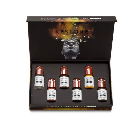 Stevey G. RESTORE Set Trico - Perma Blend Luxe - 6x15ml - Pigmenti PMU REACH