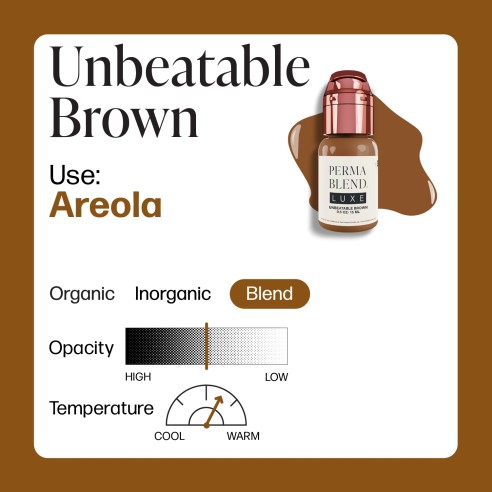 UNBEATABLE BROWN - Perma Blend Luxe - 15ml - Pigmento PMU REACH