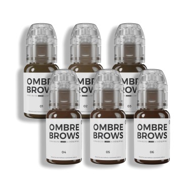 Paulina Osinkowska OMBRE BROWS Set - Perma Blend Luxe - 6x15ml - Pigmenti PMU REACH