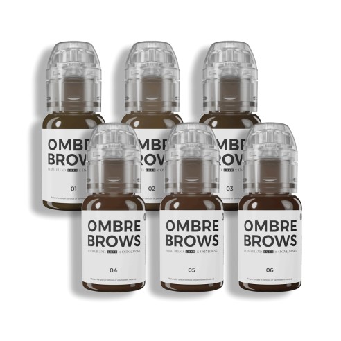 Paulina Osinkowska OMBRE BROWS Set - Perma Blend Luxe - 6x15ml - Pigmenti PMU REACH