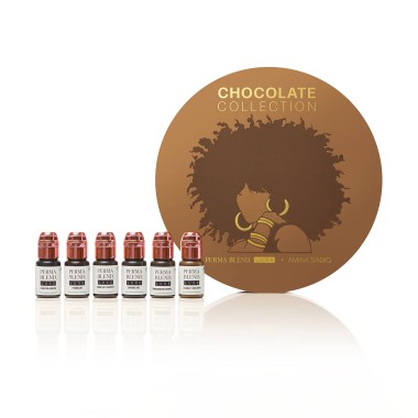 THE CHOCOLATE COLLECTION - Perma Blend Luxe - 6x15ml - Pigmenti PMU REACH