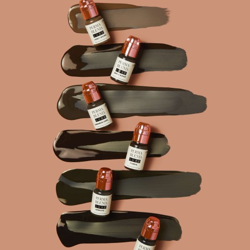 THE CHOCOLATE COLLECTION - Perma Blend Luxe - 6x15ml - Pigmenti PMU REACH
