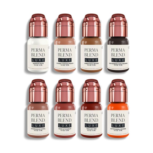 Vicky Martin's Unstoppable AREOLA Set - Perma Blend Luxe - 8x15ml - Pigmenti PMU REACH