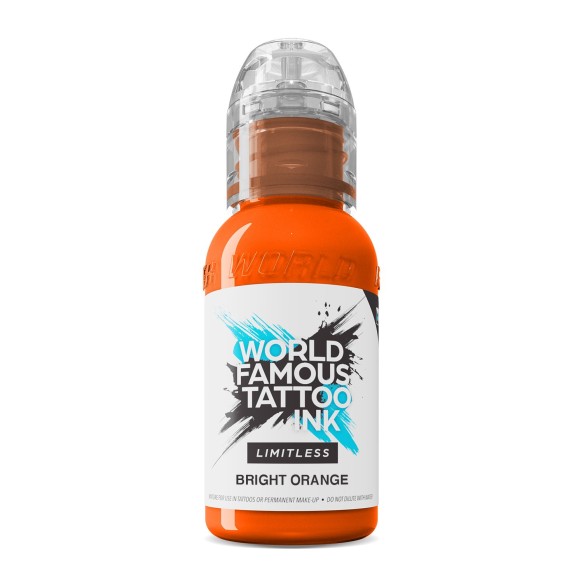 BRIGHT ORANGE - World Famous Limitless - 30ml - Colore Tattoo REACH
