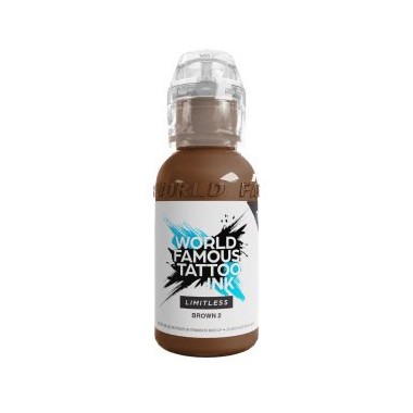 BROWN 2 - World Famous Limitless - 30ml - Colore Tattoo REACH
