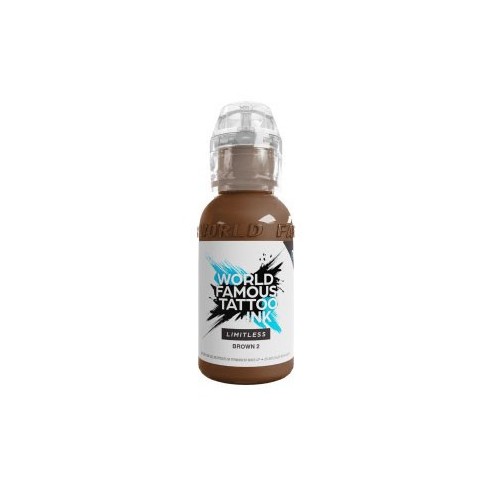 BROWN 2 - World Famous Limitless - 30ml - Colore Tattoo REACH