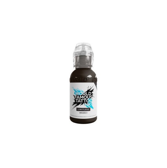 BROWN 3 - World Famous Limitless - 30ml - Colore Tattoo REACH