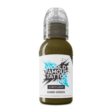 CAMO GREEN - World Famous Limitless - 30ml - Colore Tattoo REACH