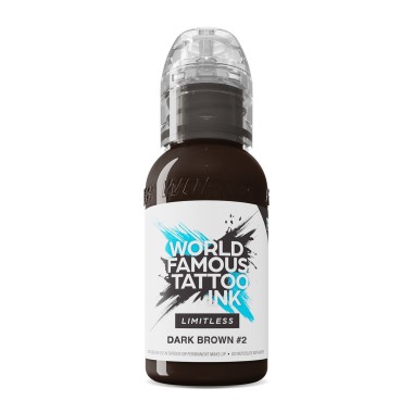 DARK BROWN 2 - World Famous Limitless - 30ml - Colore Tattoo REACH