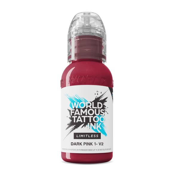 DARK PINK 1 V2 - World Famous Limitless - 30ml - Colore Tattoo REACH