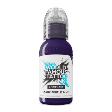 DARK PURPLE 1 V2 - World Famous Limitless - 30ml - Colore Tattoo REACH
