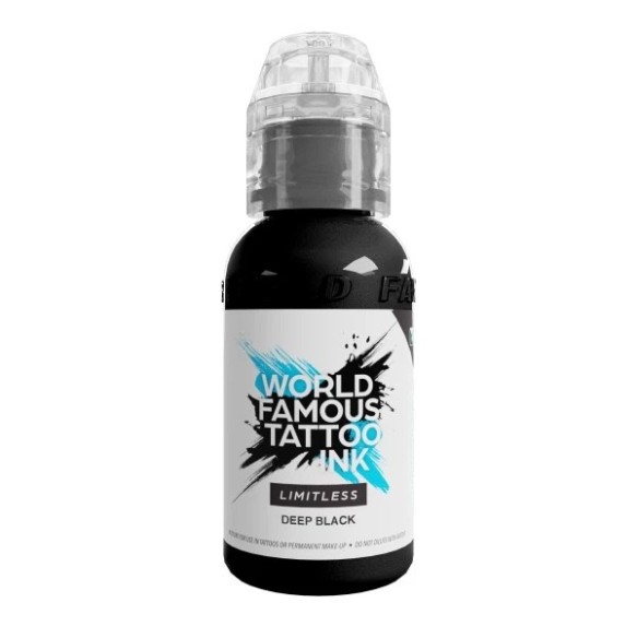 DEEP BLACK - World Famous Limitless - 30ml - Colore Tattoo REACH