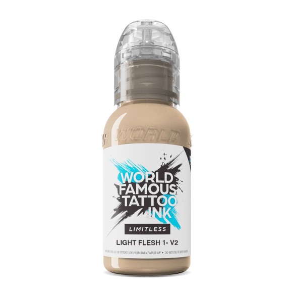 LIGHT FLESH 1 V2 - World Famous Limitless - 30ml - Colore Tattoo REACH