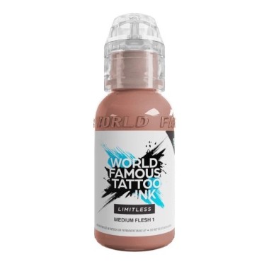 MEDIUM FLESH 1 - World Famous Limitless - 30ml - Colore Tattoo REACH