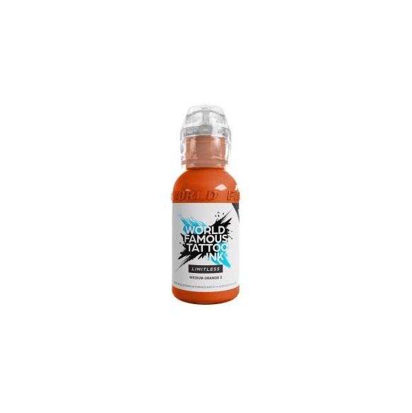 MEDIUM ORANGE 2 - World Famous Limitless - 30ml - Colore Tattoo REACH
