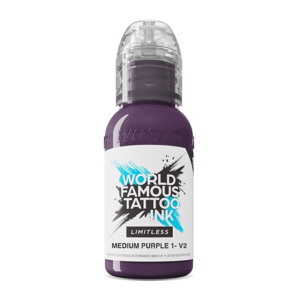 MEDIUM PURPLE 1 V2 - World Famous Limitless - 30ml - Colore Tattoo REACH