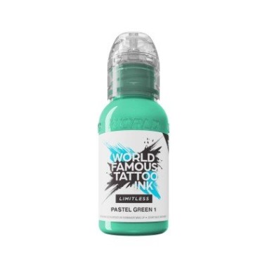 PASTEL GREEN 1 - World Famous Limitless - 30ml - Colore Tattoo REACH