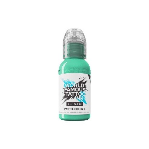 PASTEL GREEN 1 - World Famous Limitless - 30ml - Colore Tattoo REACH
