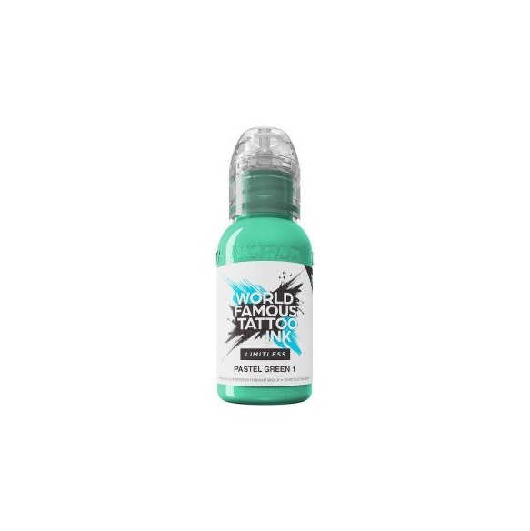PASTEL GREEN 1 - World Famous Limitless - 30ml - Colore Tattoo REACH