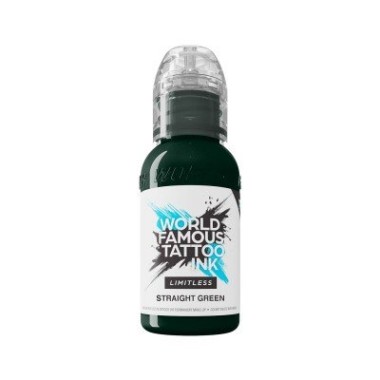 STRAIGHT GREEN - World Famous Limitless - 30ml - Colore Tattoo REACH