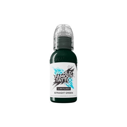 STRAIGHT GREEN - World Famous Limitless - 30ml - Colore Tattoo REACH