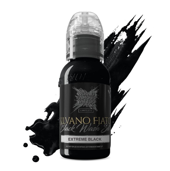 EXTREME BLACK Silvano Fiato - World Famous Limitless - 30ml - Colore Tattoo REACH