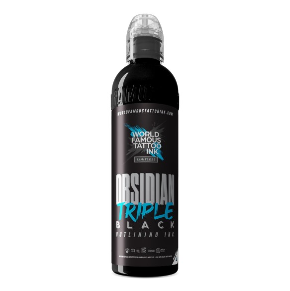 OBSIDIAN TRIPLE BLACK - World Famous Limitless - 120ml - Colore Tattoo REACH