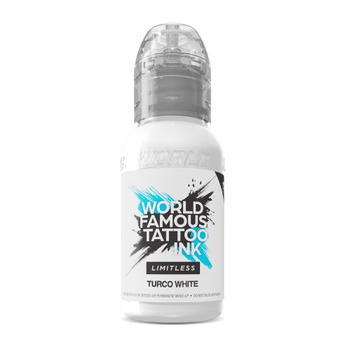 TURCO WHITE Michele Turco - World Famous Limitless - 30ml - Colore Tattoo REACH