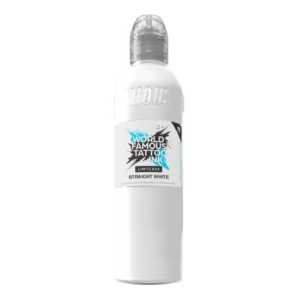 STRAIGHT WHITE - World Famous Limitless - 120ml - Colore Tattoo REACH