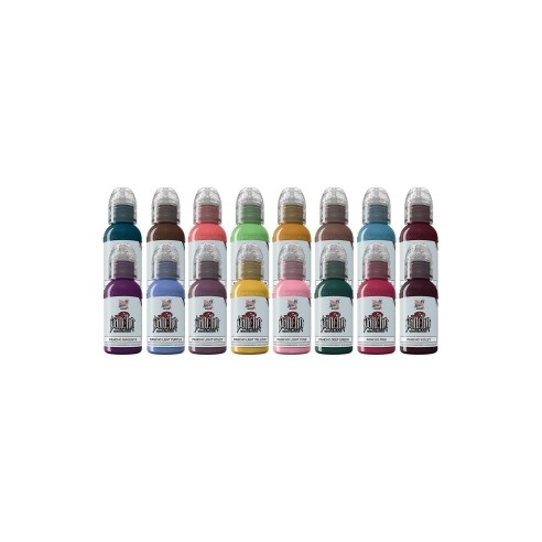 A.D. Pancho PRO COLOUR Set - World Famous Limitless - 16 × 30 ml - Colori Tattoo REACH