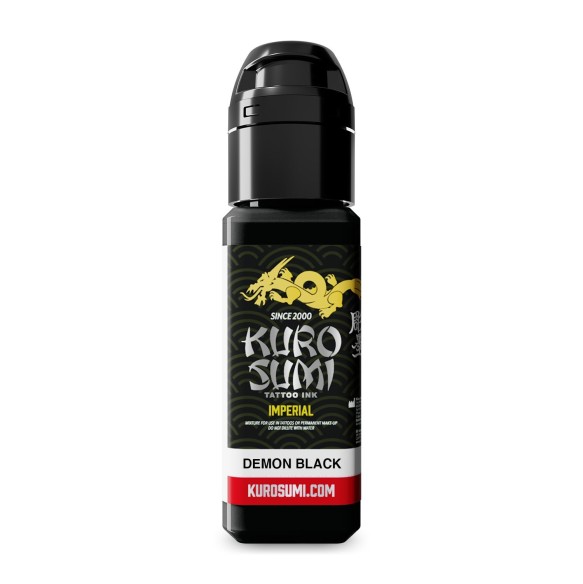DEMON BLACK - Kuro Sumi Imperial - 22ml - Colore Tattoo REACH