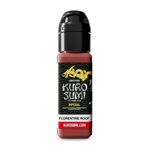 FLORENTINE ROOF - Kuro Sumi Imperial - 22ml - Colore Tattoo REACH