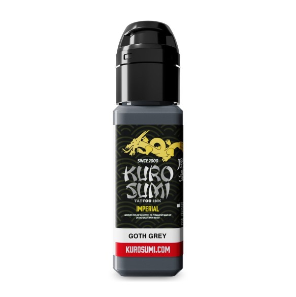 GOTH GREY - Kuro Sumi Imperial - 22ml - Colore Tattoo REACH