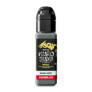 KHAKI GREY - Kuro Sumi Imperial - 22ml - Colore Tattoo REACH
