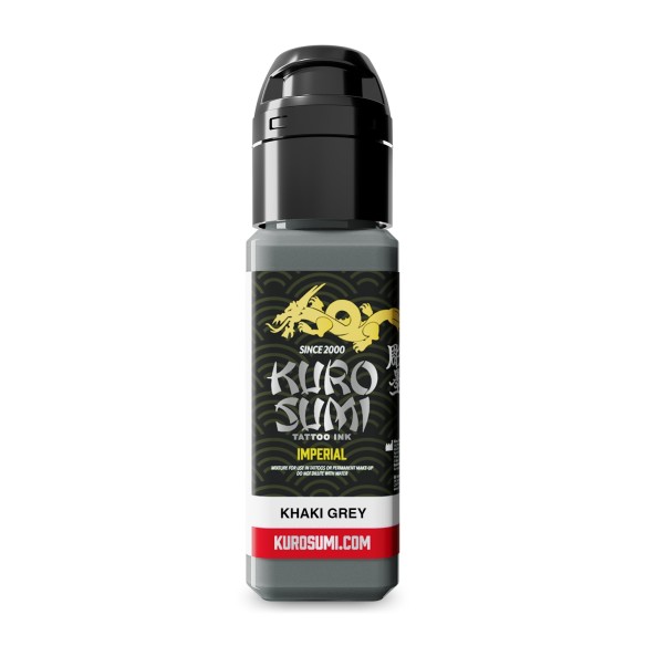 KHAKI GREY - Kuro Sumi Imperial - 22ml - Colore Tattoo REACH