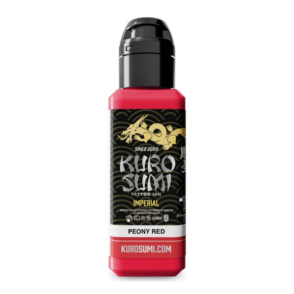 PEONY RED - Kuro Sumi Imperial - 44ml - Colore Tattoo REACH