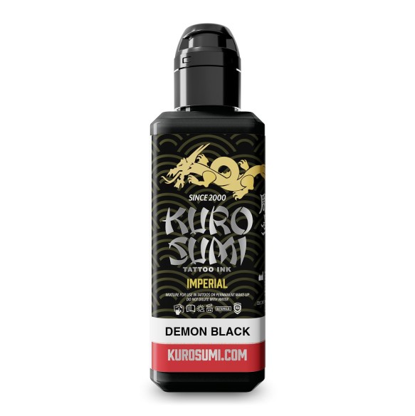 DEMON BLACK - Kuro Sumi Imperial - 88ml - Colore Tattoo REACH