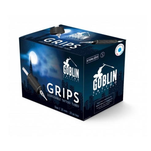 BOX Grip Monouso GOBLIN 25 mm - Round R03 - Aghi Tradizionali - 25 pz