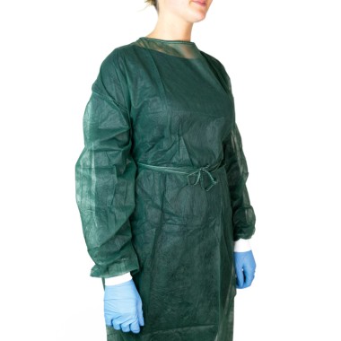 Camice Verde in TNT - 10 pz.