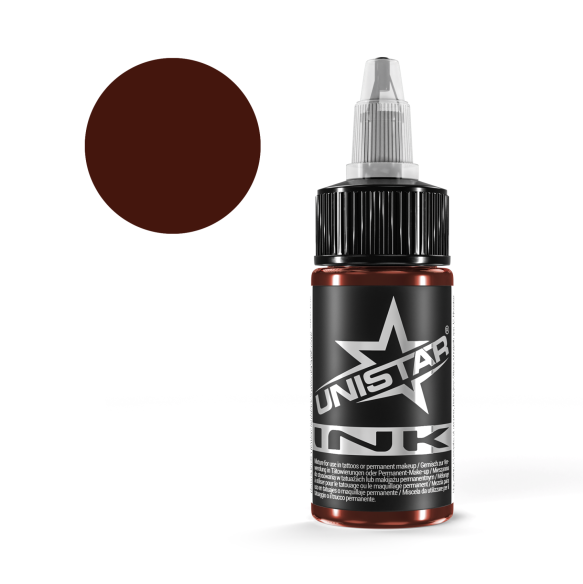 Basic Brown - UNISTAR INK - 30 ml - Colore Tattoo REACH
