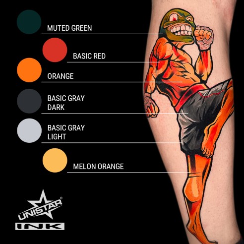 Basic Gray Light - UNISTAR INK - 30 ml - Colore Tattoo REACH