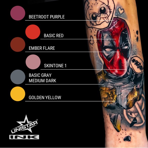 Basic Gray Medium Dark - UNISTAR INK - 30 ml - Colore Tattoo REACH