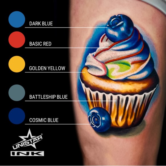 Basic Red - UNISTAR INK - 30 ml - Colore Tattoo REACH
