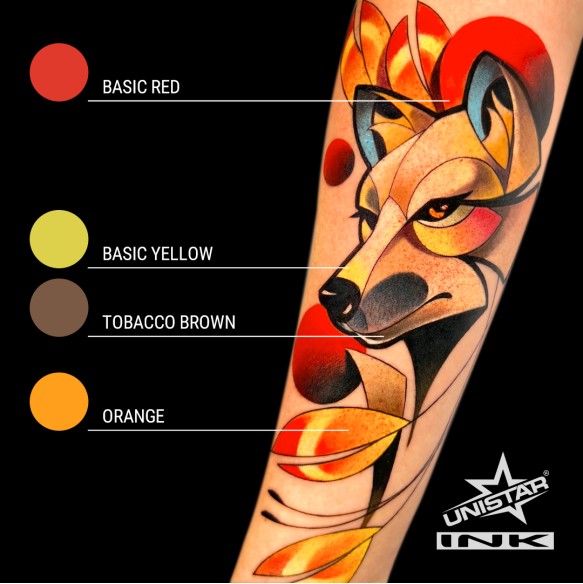 Basic Yellow - UNISTAR INK - 30 ml - Colore Tattoo REACH