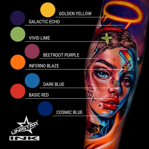 Beetroot Purple - UNISTAR INK - 30 ml - Colore Tattoo REACH