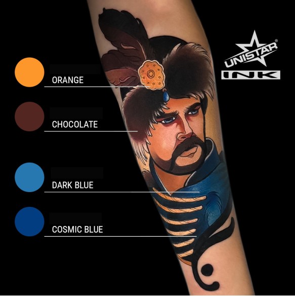 Cosmic Blue - UNISTAR INK - 30 ml - Colore Tattoo REACH
