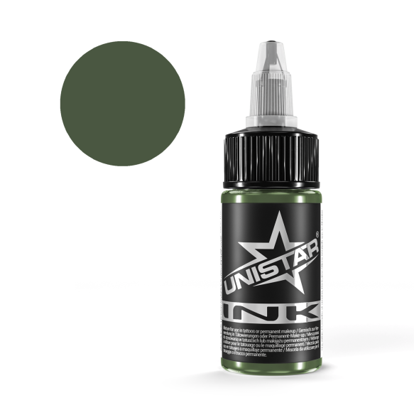 Dark Green - UNISTAR INK - 30 ml - Colore Tattoo REACH